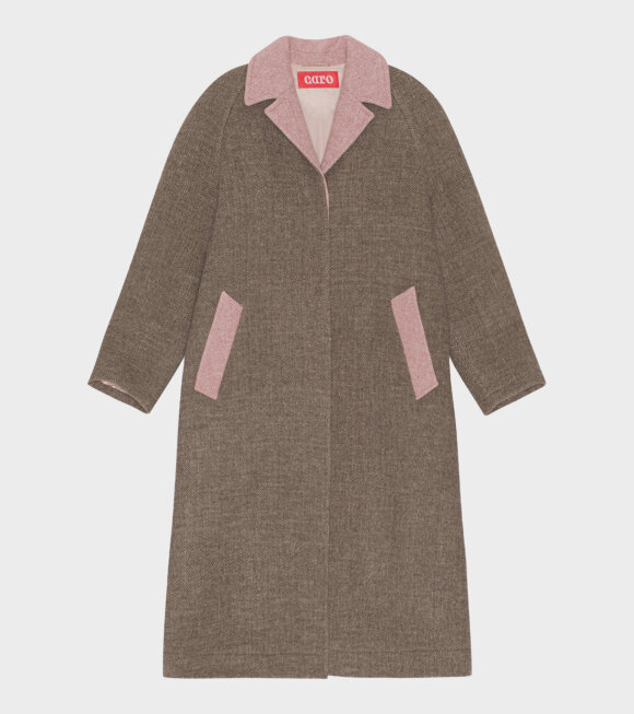 Caro Editions - Maggie Coat Brown/Pink 