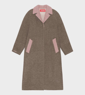 Maggie Coat Brown/Pink 