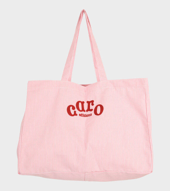 Caro Editions - Caro Editions Tote Bag Pink/White