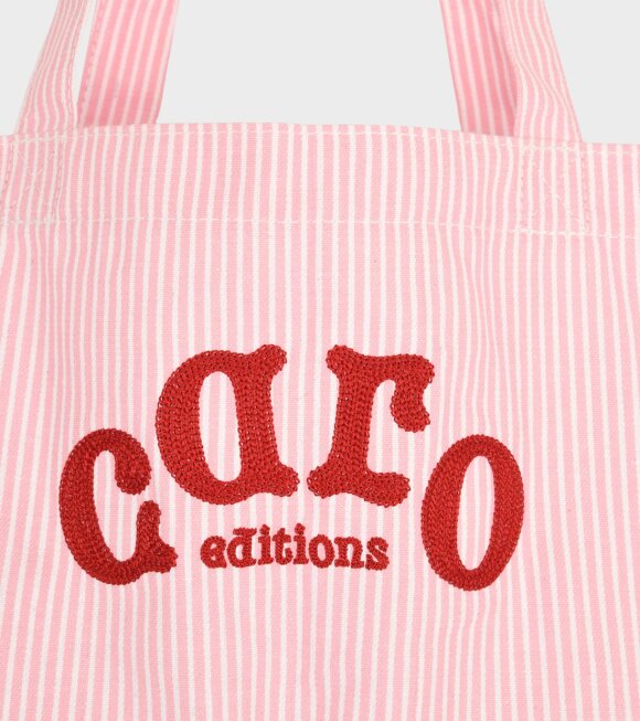 Caro Editions - Caro Editions Tote Bag Pink/White