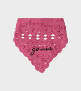 Crochet Bandana Shocking Pink