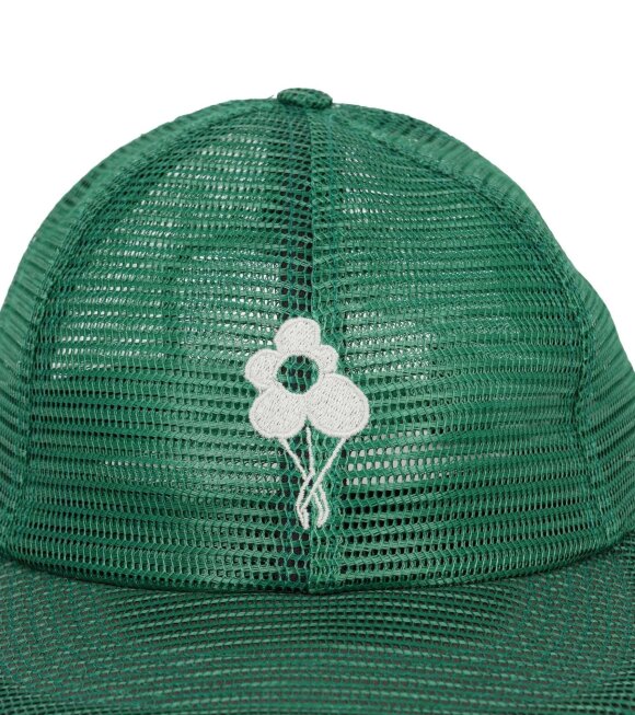 Dancer - Mesh Flower Cap Green