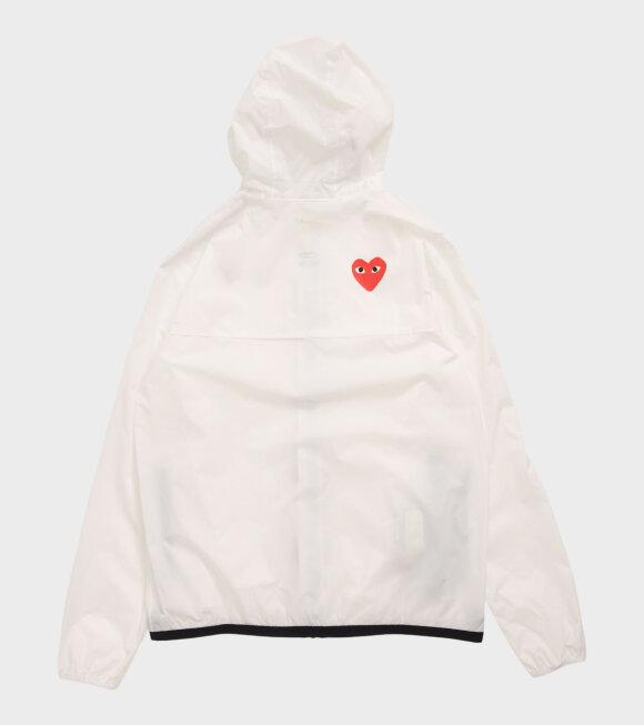 Comme des Garcons PLAY - K-WAY Packable Jacket White
