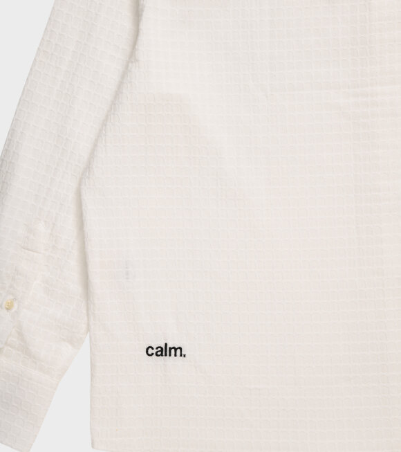 Calm. - Boxy Shirt White