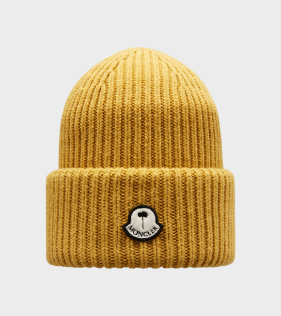 Moncler Genius - Palm Angels Wool Beanie Yellow