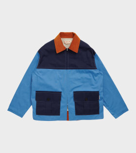 Cotton Jacket Blue/Marine/Orange