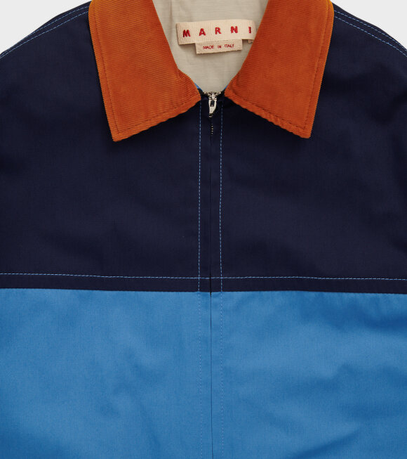 Marni - Cotton Jacket Blue/Marine/Orange
