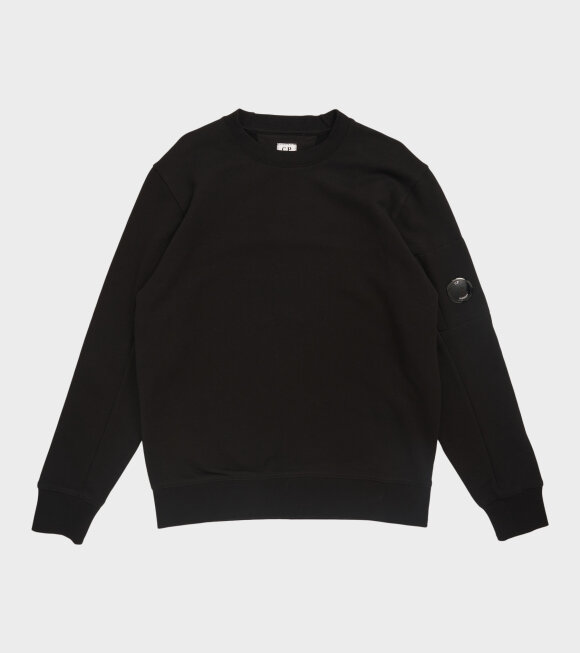 C.P Company - Diagonal Raised Fleece Sweatshirt Black