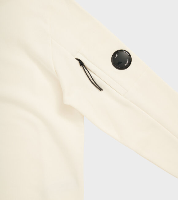 C.P Company - Diagonal Raised Fleece Sweatshirt Gauze White