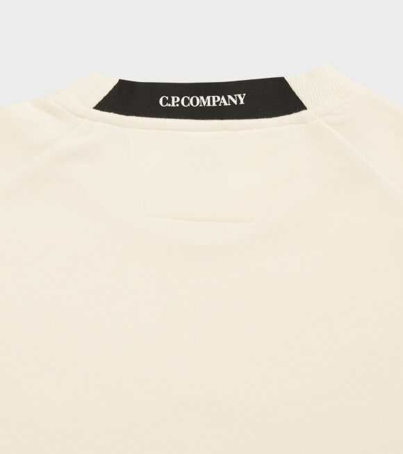 C.P Company - Diagonal Raised Fleece Sweatshirt Gauze White