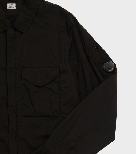 C.P Company - Chrome-R Nylon Zip Overshirt Black