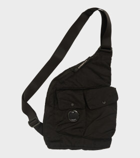 Single Strap Nylon Bag Black