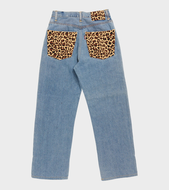 Caro Editions - Reworked Vintage Denim Jeans Leopard