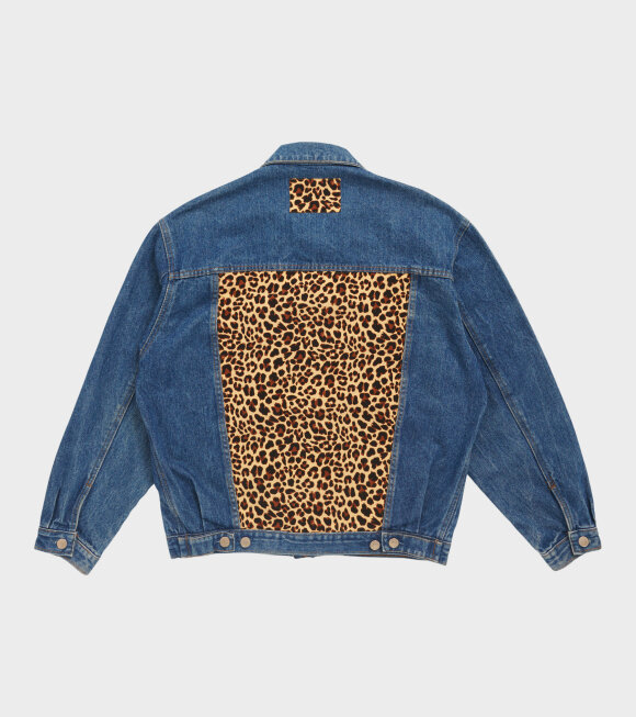 Caro Editions - Reworked Vintage Denim Jacket Leopard