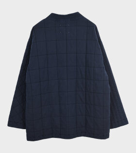 Patchwork Quilted Noragi Jacket Blue