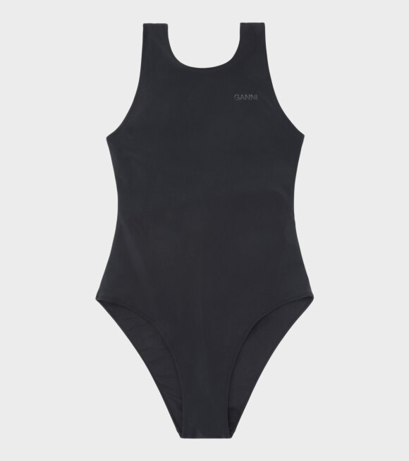 Ganni - Sporty Swimsuit Black