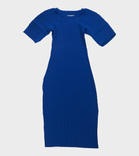 Lupu Plissé Dress Blue