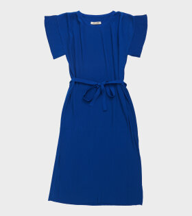 Pina Plissé Dress Blue