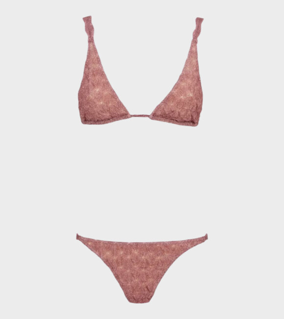 Missoni - Glitter Triangle Bikini Pink