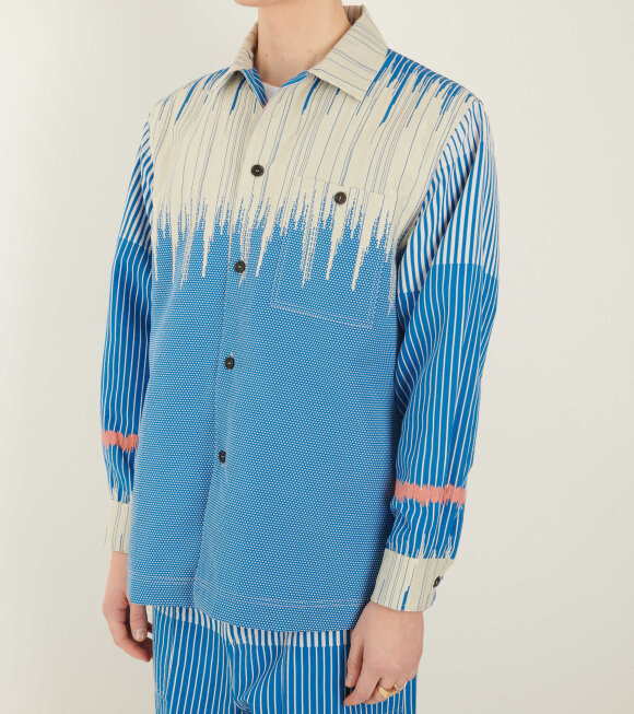 Henrik Vibskov - The New Crunch Shirt Blue/White Stripes