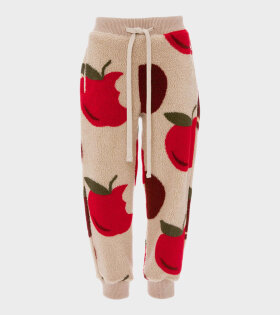 Tapered Joggers Beige/Red 