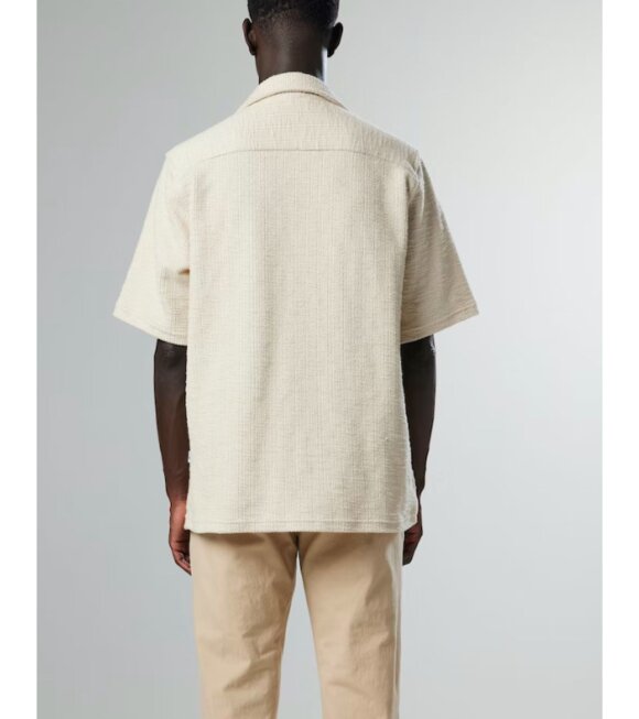 NN07 - Julio Cotton Bouclé S/S Shirt Ecru