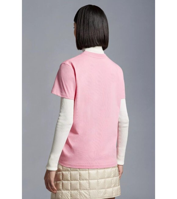 Moncler - Logo Embroidered T-shirt Candy Pink