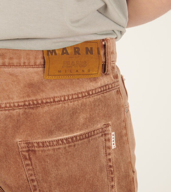 Marni - Denim Pants Earth Of Siena Brown