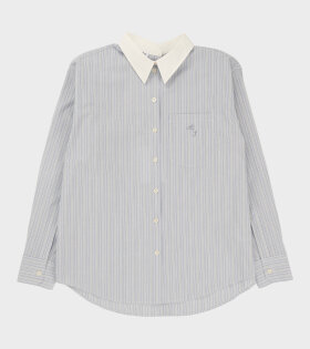 Striped Cotton Shirt Blue/White