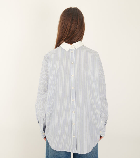 Acne Studios - Striped Cotton Shirt Blue/White