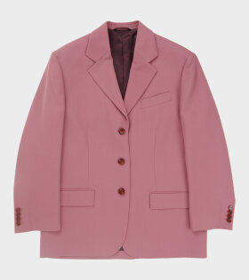 Single Breasted Suit Blazer Raspberry Pink