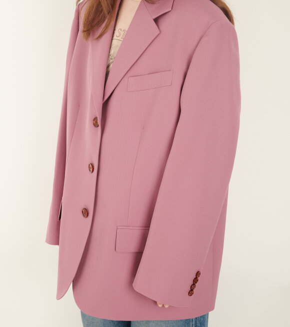 Acne Studios - Single Breasted Suit Blazer Raspberry Pink
