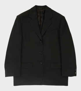 Single Breasted Suit Blazer Black