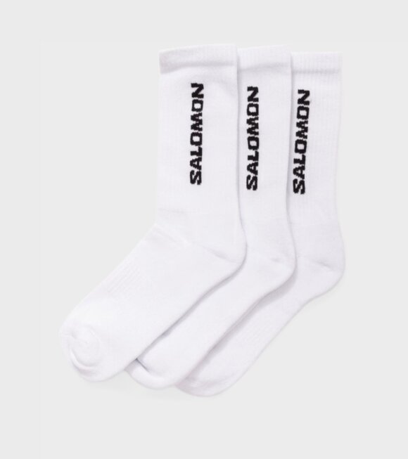 Salomon - Everyday Crew Socks 3-Pack White
