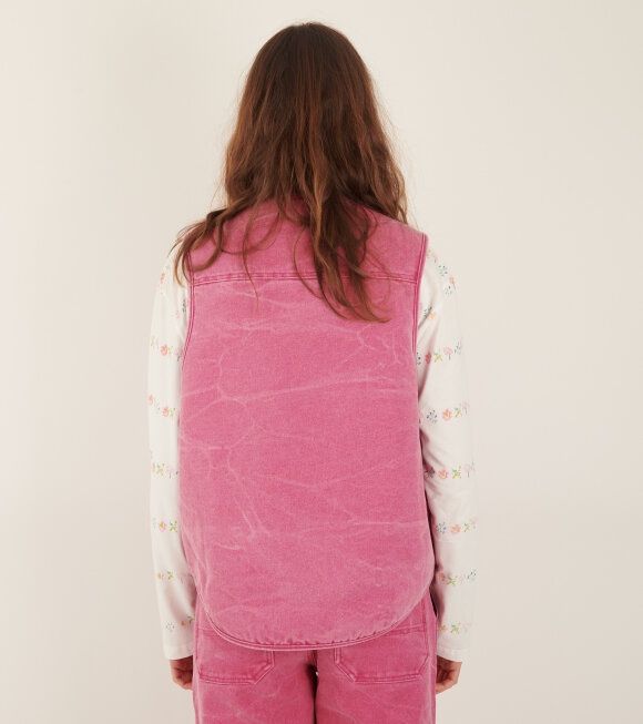 Acne Studios - Cotton Canvas Vest Jacket Fuchsia Pink