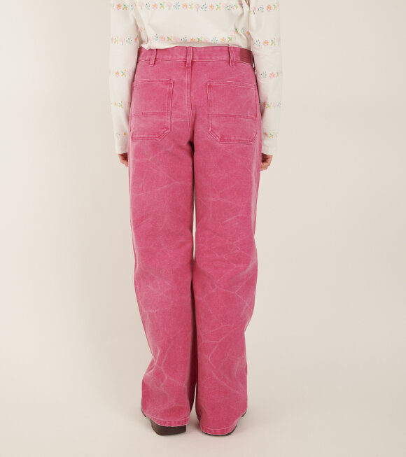 Acne Studios - Cotton Canvas Trousers Fuchsia Pink