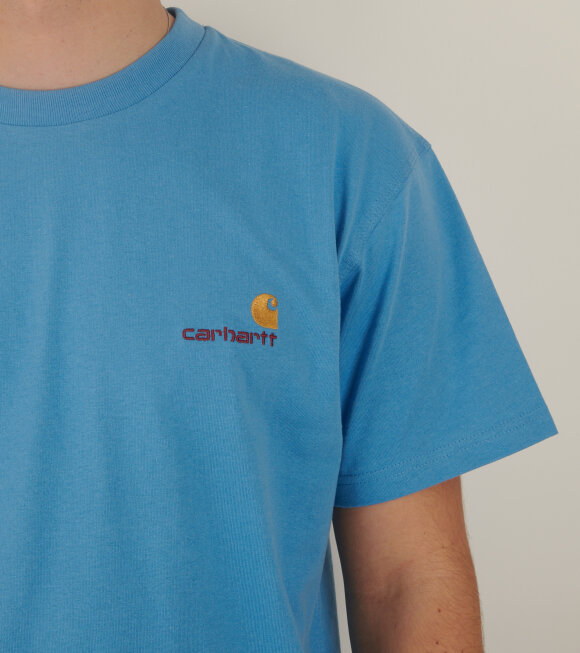 Carhartt WIP - S/S American Script T-shirt Piscine