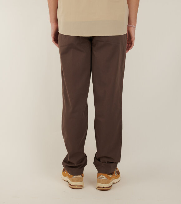 Norse Projects - Ezra Light Stretch Trousers Heathland Brown