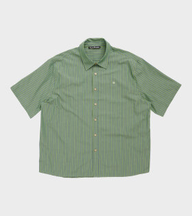 Striped Face S/S Shirt Green/Blue