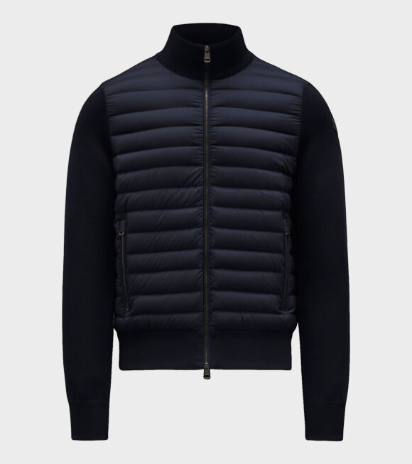Moncler - Padded Cotton Cardigan Tricot Night Blue