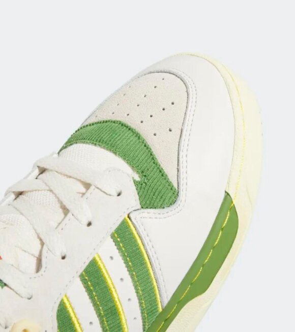 Adidas  - Rivalry Low 86 Chalk White/Crew Green/Hazy Yellow