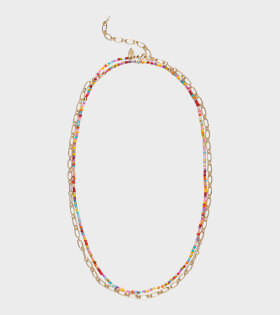 String Of Joy Bellychain Gold/Multicolor