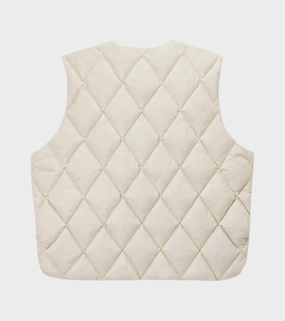 Stüssy - Reversible Quilted Vest Cream