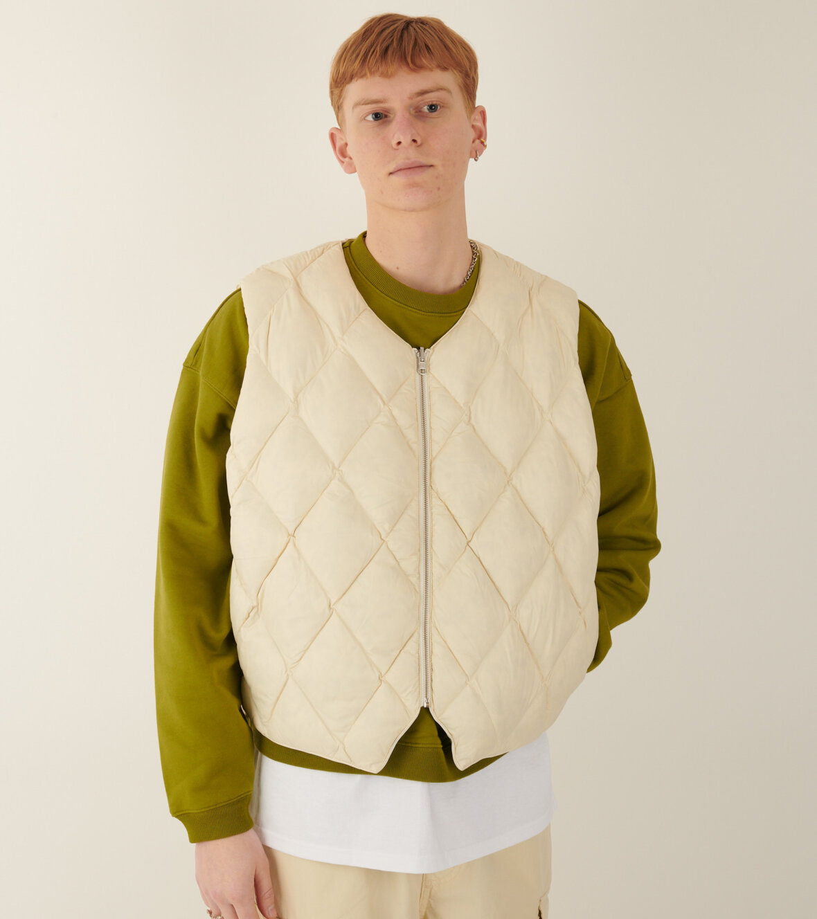 STUSSY REVERSIBLE QUILTED VEST リバーシブルベスト