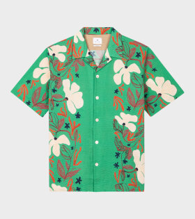 Sea Floral S/S Shirt Green