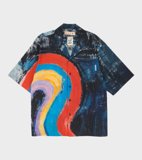 Camicia S/S Shirt Rainbow Blue