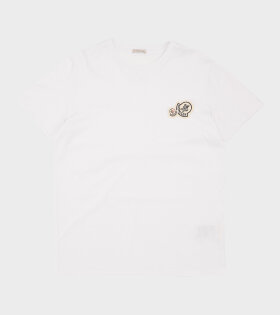 Embroidered Double Logo T-shirt White