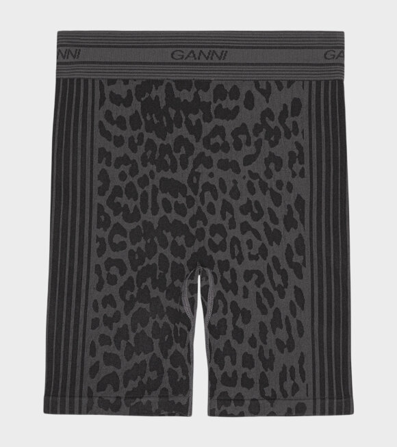Ganni - Seamless Jacquard Shorts Black