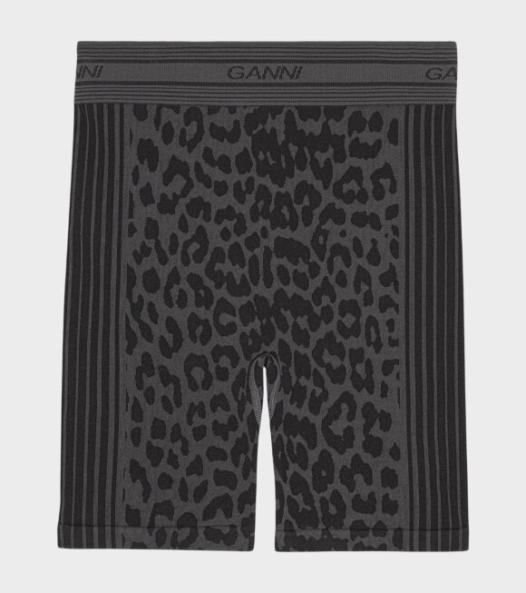Ganni - Seamless Jacquard Shorts Black