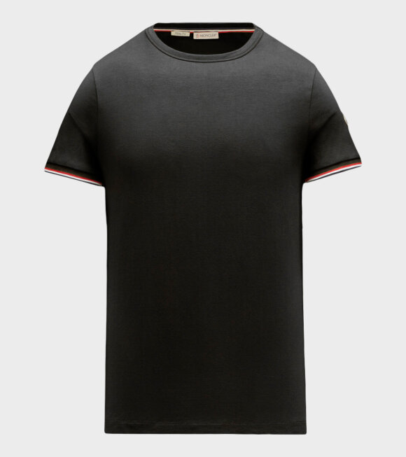 Moncler - Tricolor Stripe T-shirt Black